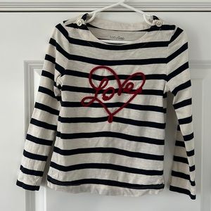 Baby Gap embroidered Love long sleeve tee